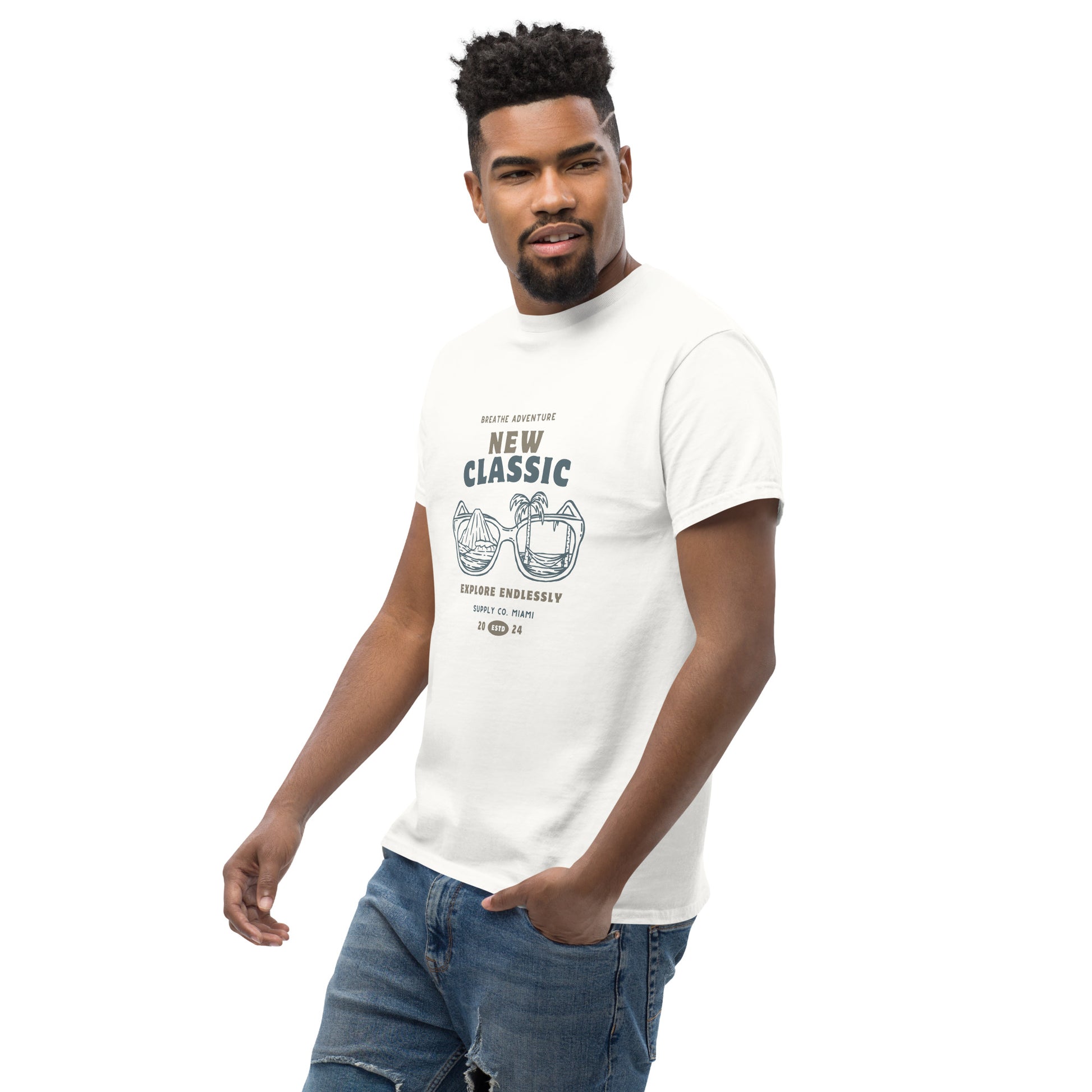 Breathe Adventure, Explore Endlessly - Unisex classic tee