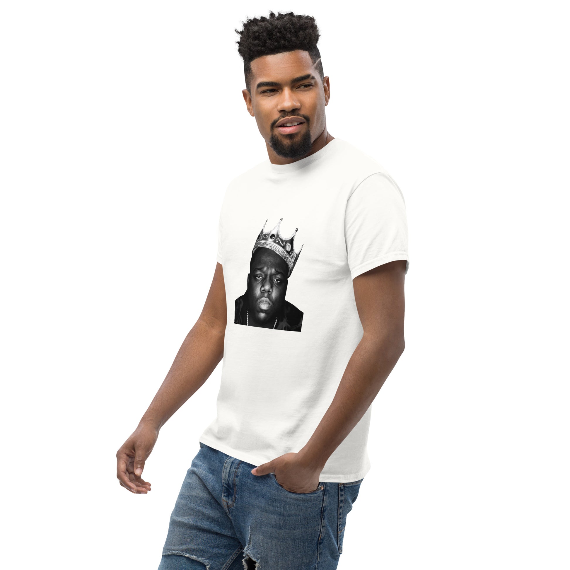 Biggie Smalls Notorious B.I.G. BW Crown Face Hip Hop Rapper Music Unisex T-Shirt