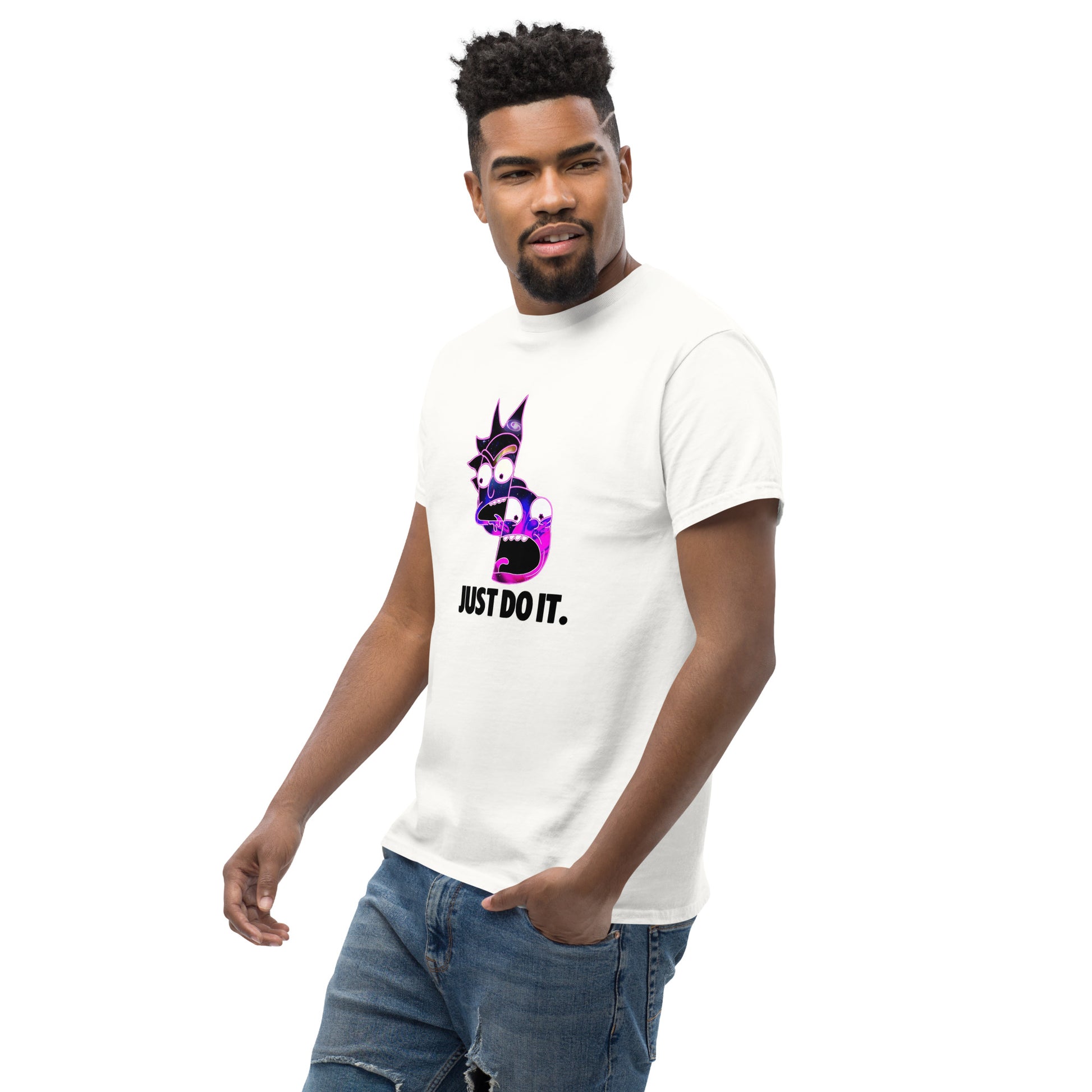 Rick & Morty Just Do It Funny Top Cartoon Fan Unisex T-Shirt