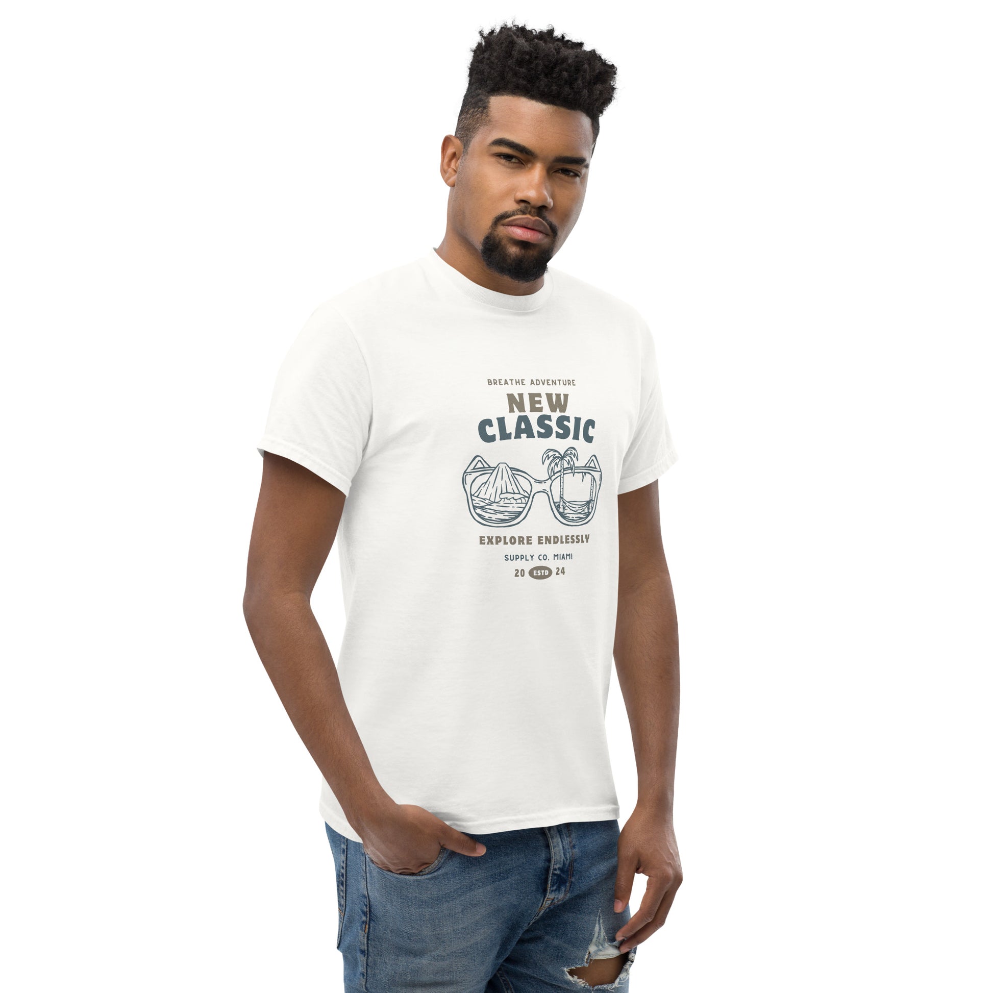 Breathe Adventure, Explore Endlessly - Unisex classic tee