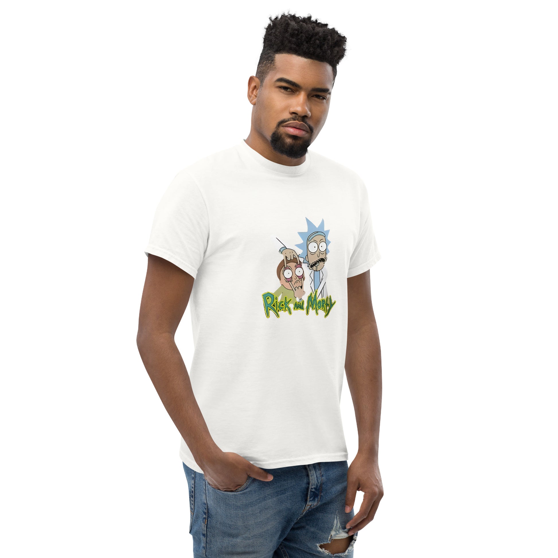 Ricky Funny Caption Rick & Morty Design Unisex T-Shirt Rick It Funny