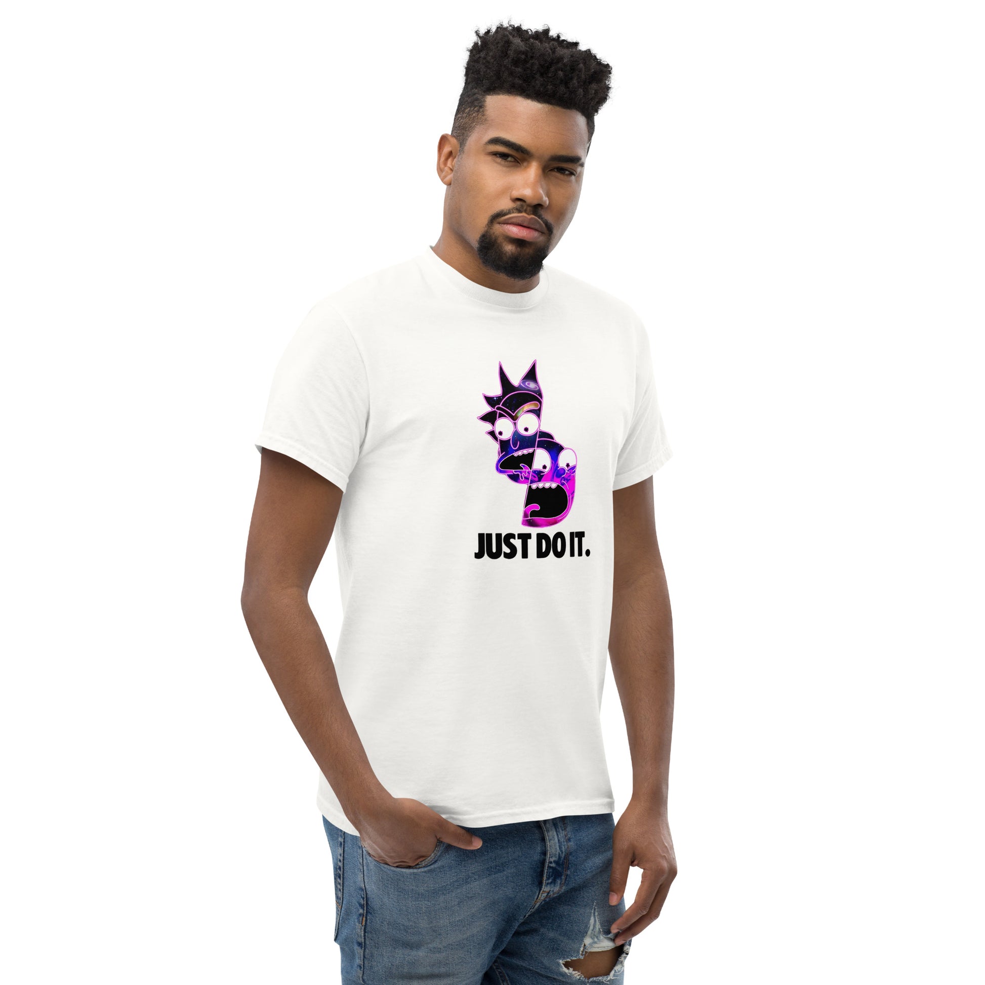 Rick & Morty Just Do It Funny Top Cartoon Fan Unisex T-Shirt