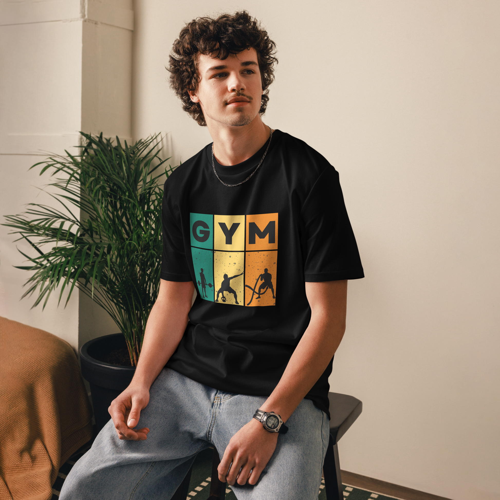 Cotton t-shirt GYM for Gym Junkies - Unisex classic tee