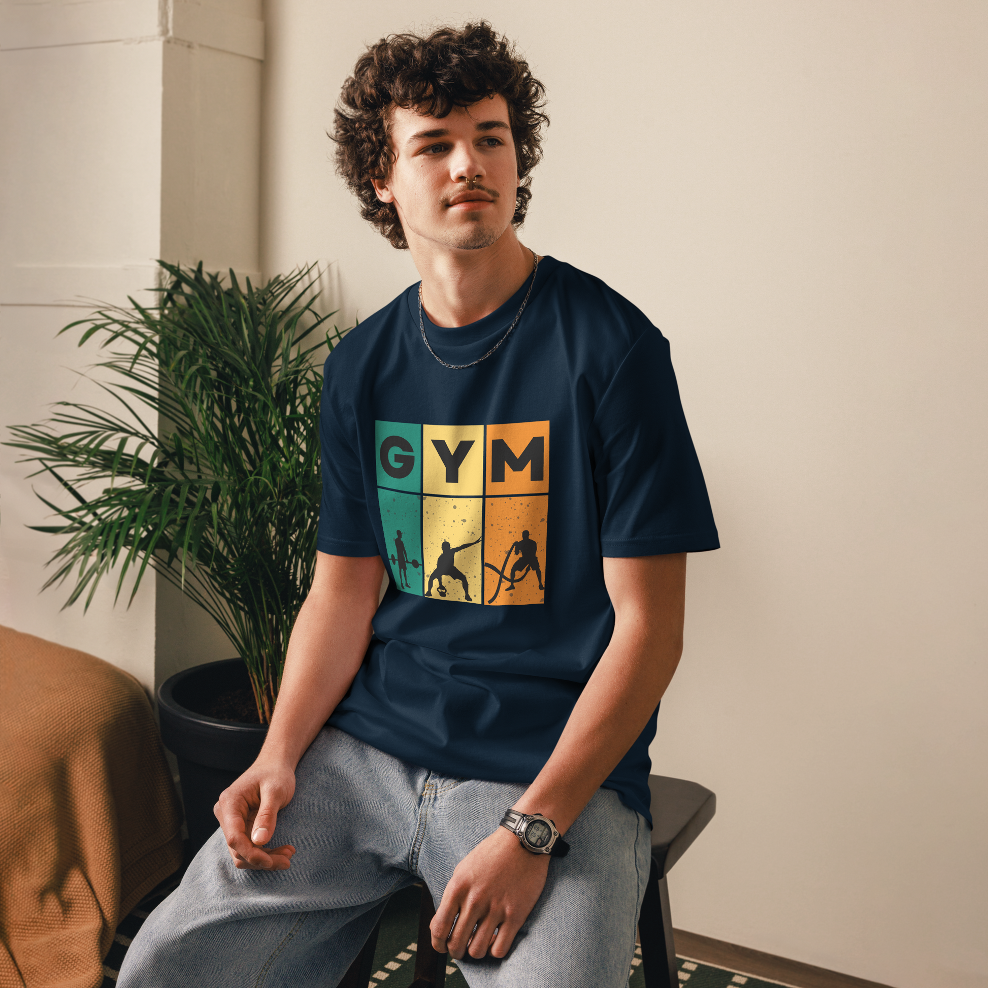 Cotton t-shirt GYM for Gym Junkies - Unisex classic tee