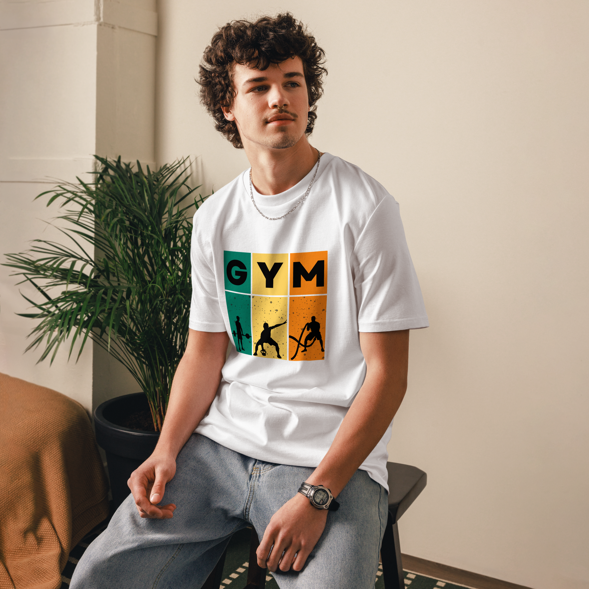 Cotton t-shirt GYM for Gym Junkies - Unisex classic tee